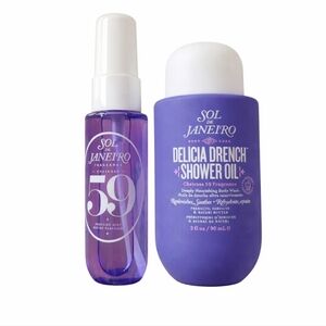 Sol de Janeiro Delicia Drench Shower Oil & Fragrance Mist Set (Bundle of 2), NIB